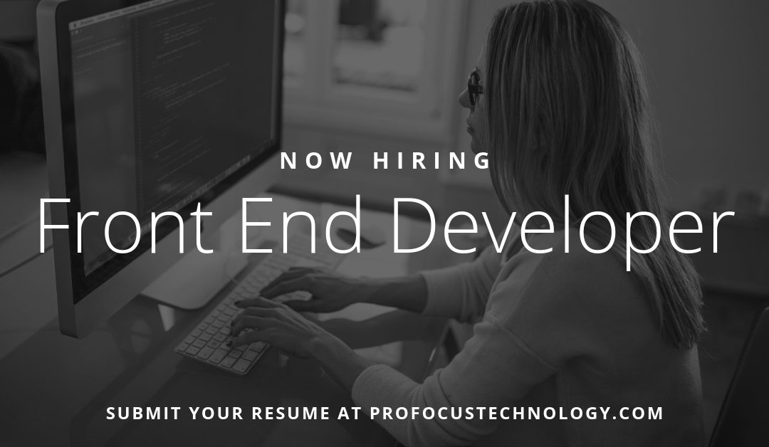 Front End UI Developer – Angular and HTML/CSS | Hillsboro, Oregon