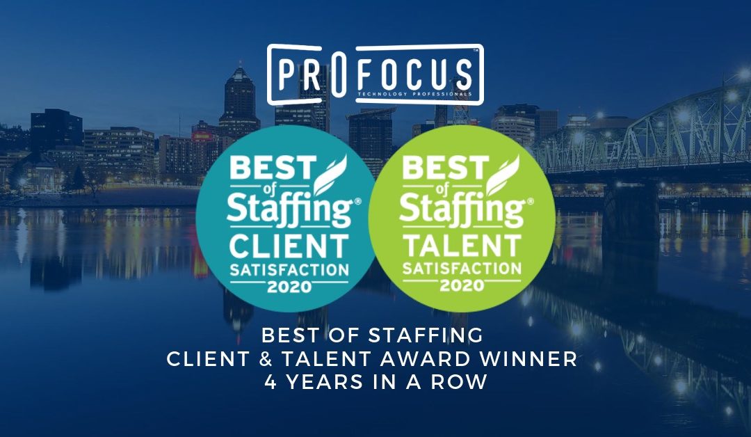 ProFocus Technology Wins ClearlyRated’s 2019 Best of Staffing Client and Talent Awards