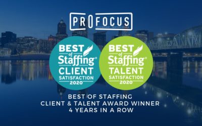 ProFocus Technology Wins ClearlyRated’s 2019 Best of Staffing Client and Talent Awards