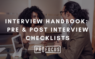 Interview Handbook: Pre & Post-Interview Checklists